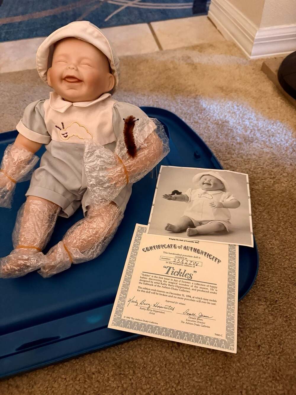Sold at Auction: Ashton-Drake Galleries Porcelain Dolls, Tickles,